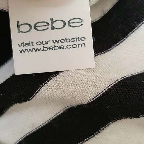 Bebe maxi chevron stripes dress, size Medium beige and black. - Picture 6 of 7